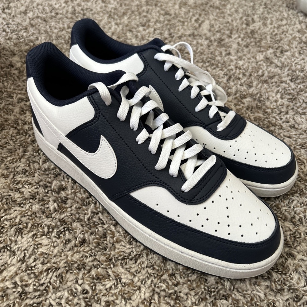 Nike Court Vision Low Shoes Mens Midnight Navy HM9862 400